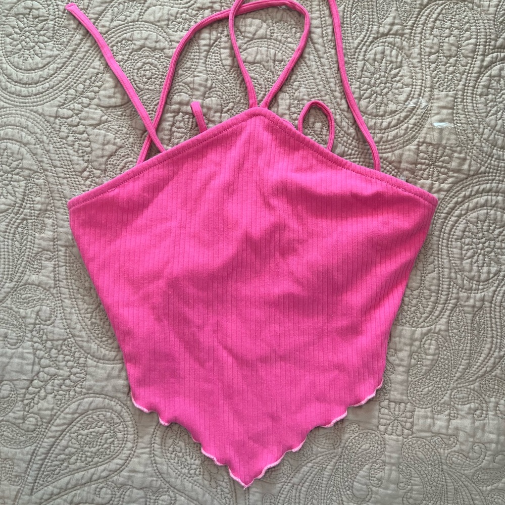 Wild Fable Bandana Halter Crop Top